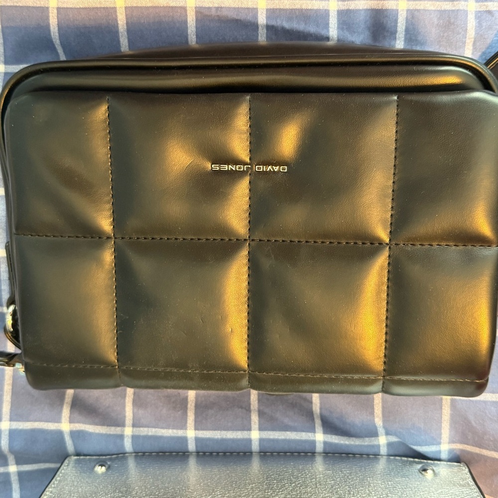 Black Quilted Crossbody Bag